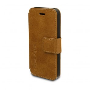 dbramante1928 Copenhagen Leather Wallet iPhone 5/5S/SE Golden Tan voorkant