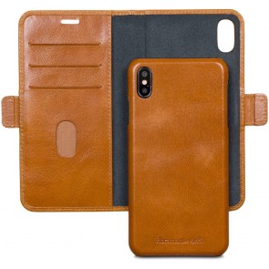 dbramante1928 Lynge Leather Wallet iPhone XS Max Tan Open