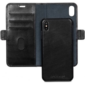 dbramante1928 Lynge Leather Wallet iPhone XS Max Zwart Open