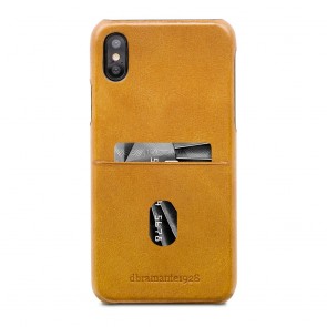 dbramante1928 Tune cc Leather Backcover iPhone X / XS Tan Achterkant