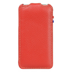 Decoded iPhone 4/4S Leather Flip Case Red Voorkant