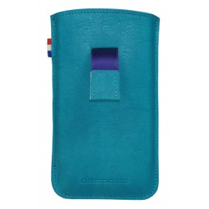 Decoded iPhone 4/4S Leather Pouch Strap Turquoise
