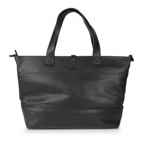 Decoded Leather Lady Shopper 15 inch Black Achterkant