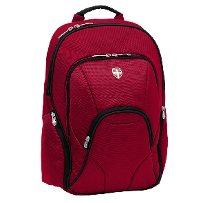 Laptoprugzak Ellehammer Deluxe Backpack Red 17 inch Voorkant