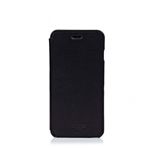 Knomo iPhone 6 Plus Leather Folio Case Black