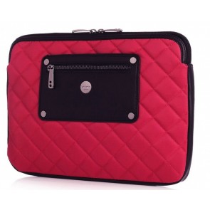 Laptop Sleeve Knomo Quilted 11 inch Teaberry Voorkant