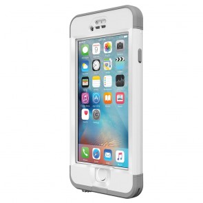 LifeProof Nüüd for iPhone 6S Plus Case Avalanche White voorkant schuin rechts