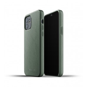 Mujjo Leren iPhone 12 & 12 Pro Hoesje Groen