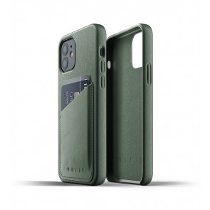 Mujjo Leren Wallet Case iPhone 12 & 12 Pro Hoesje Groen