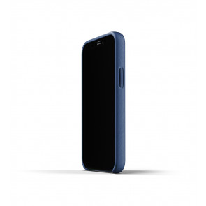 Mujjo Leren Wallet Case iPhone 12 mini Hoesje Blauw