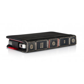 Twelve South BookBook iPhone 4 / 4S Case Wallet Classic Black Liggend