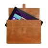 dbramante1928 Hellerup Leather Envelope Microsoft Surface 3/4 RT & Pro Tan Open