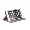 Decoded iPhone 6 Plus Leather Surface Wallet Black Stand