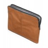 Decoded Leather Sleeve MacBook Air 12 inch Brown Voorkant open