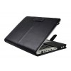 Decoded Leather Sleeve Strap MacBook Air 11 inch Black Open