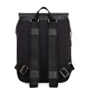 Knomo Hudson Leather Backpack Black 15 inch Achterkant