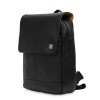 Knomo Hudson Leather Backpack Black 15 inch Voor-zijkant