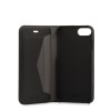Knomo iPhone 8/7 Hoesje Leather Premium Folio Black Open