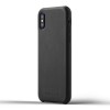 Mujjo Leather Case iPhone X / XS Black Achterkant