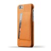 Mujjo Leather Wallet Case 80° iPhone 6/6S Tan achterkant