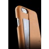 Mujjo Leather Wallet Case 80° iPhone 6/6S Tan achterkant detail