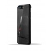 Mujjo Leather Wallet Case iPhone 7 Plus Black Achterkant