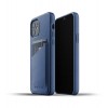 Mujjo Leren Wallet Case iPhone 12 & 12 Pro Hoesje Blauw