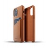 Mujjo Leren Wallet Case iPhone 12 & 12 Pro Hoesje Tan