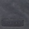 Plevier Crunch Leather Business Laptoptas Black 14 inch Logo