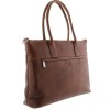Plevier Dames Leather Tote Businessbag 483 Cognac 15 inch Achter- zijkant