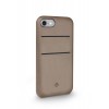 Twelve South Relaxed Leather Case Pockets iPhone 8/7 Warm Taupe Achterkant